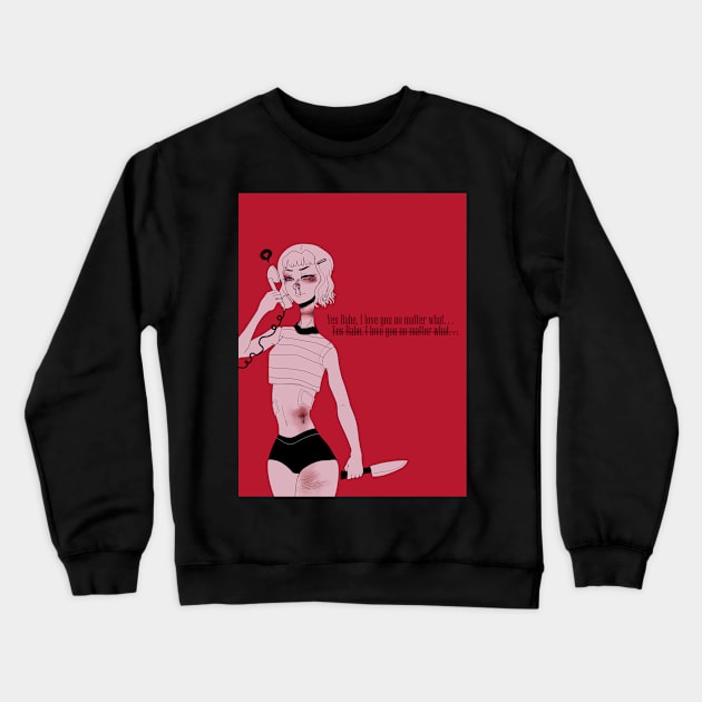 Telephone Crewneck Sweatshirt by ToxicCrystalgem